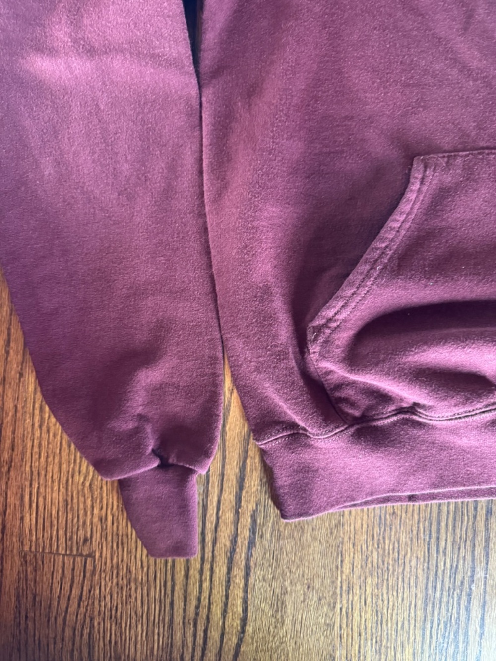 Texas A&M Champion Maroon White Lettering Hoodie Size S - Picture 2 of 9